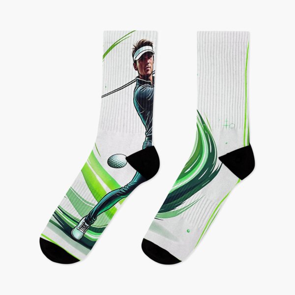 Item preview, Modern Green Hi Tech golf swing shirt logo designed and sold by Ian Matthews.
