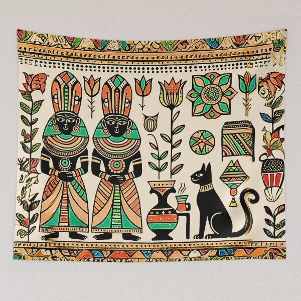 Item preview, simple madhubani painting designed and sold by MerryCrown.