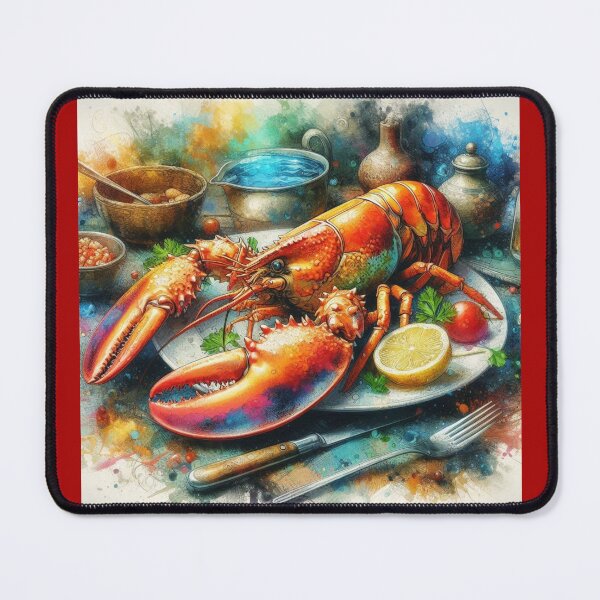 Item preview, Maine Lobster Dinner Painting designed and sold by Halifaxartguy.