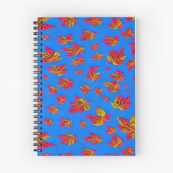 Item preview, Autumn Leaves and Blue Backdrop - Seamless Pattern designed and sold by Chubuter.