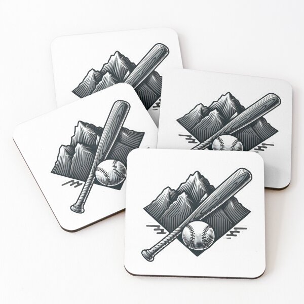 Item preview, Rockies Mountain & Bat designed and sold by pixelpulsenyc.