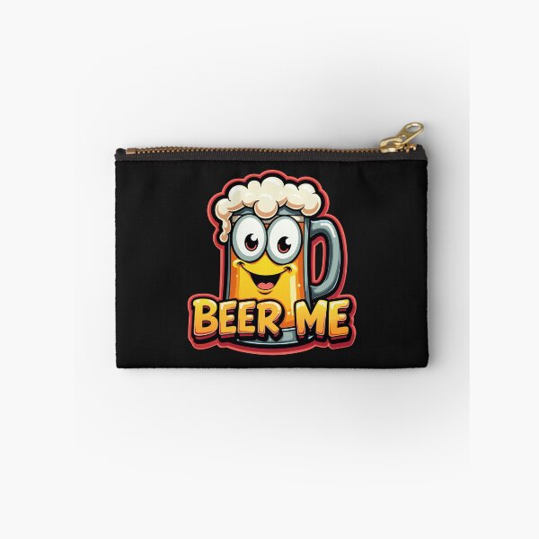 Item preview, Smiling Beer Mug Cartoon Character Says "Beer Me!" designed and sold by SerhiiArt.