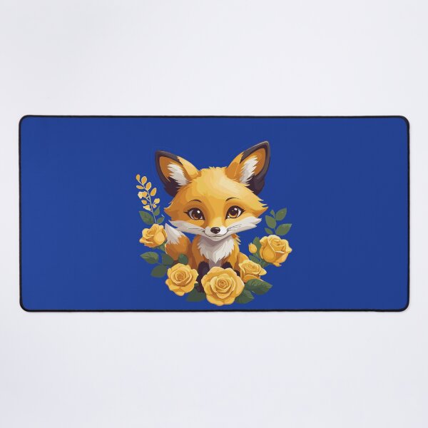Item preview, Baby Fox with Yellow Roses designed and sold by MaateoDesign.