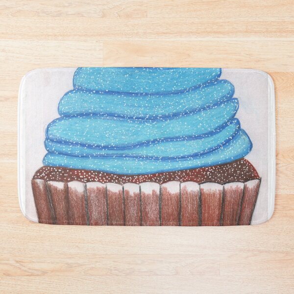 Item preview, Cupcake with blue icing designed and sold by Artbysarah23.