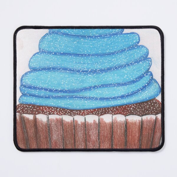 Item preview, Cupcake with blue icing designed and sold by Artbysarah23.