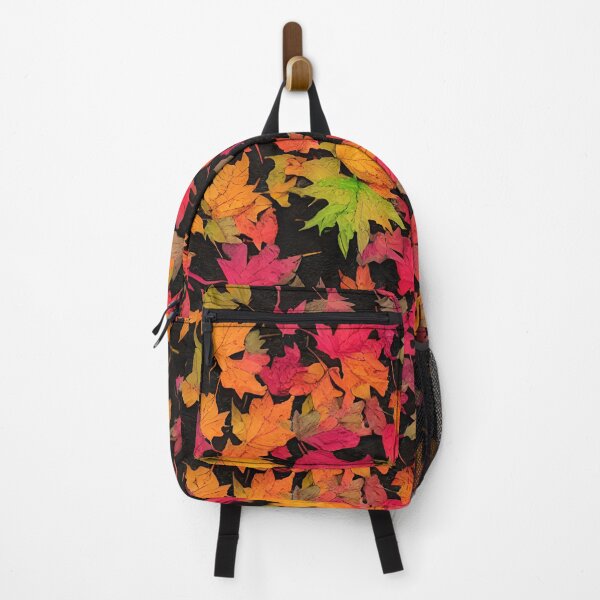 Item preview, Autumn Leaves and Black Backdrop - Seamless Pattern designed and sold by Chubuter.