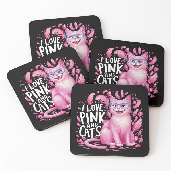 Item preview, I Love Pink & Pink Cats  designed and sold by PinkGoddessLove.