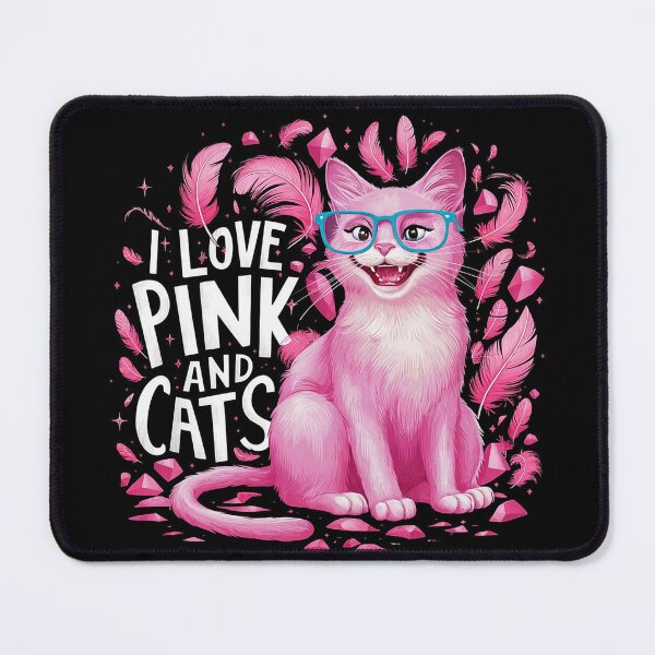Item preview, I Love Pink & Pink Cats designed and sold by PinkGoddessLove.