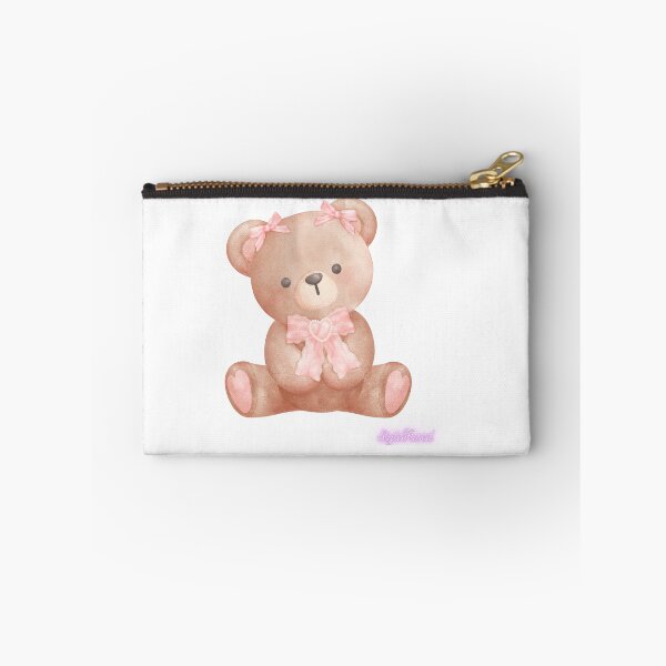 Item preview, Cute and flirty baby bear with pink bow designed and sold by StyleFused.