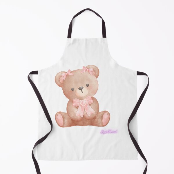 Item preview, Cute and flirty baby bear with pink bow designed and sold by StyleFused.
