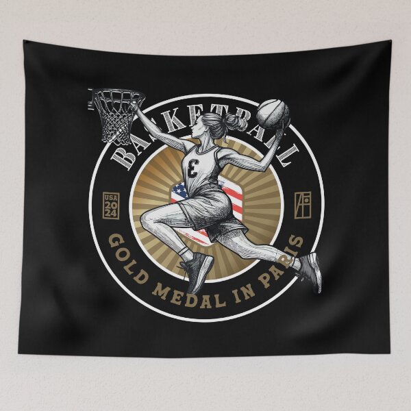 Item preview, 2024 - USA - BASKETBALL - GOLD MEDAL - PARIS - 3 designed and sold by ArtProjectShop.