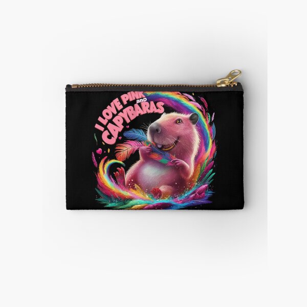 Item preview, I Love Pink & Capybaras designed and sold by PinkGoddessLove.