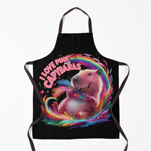 Item preview, I Love Pink & Capybaras designed and sold by PinkGoddessLove.