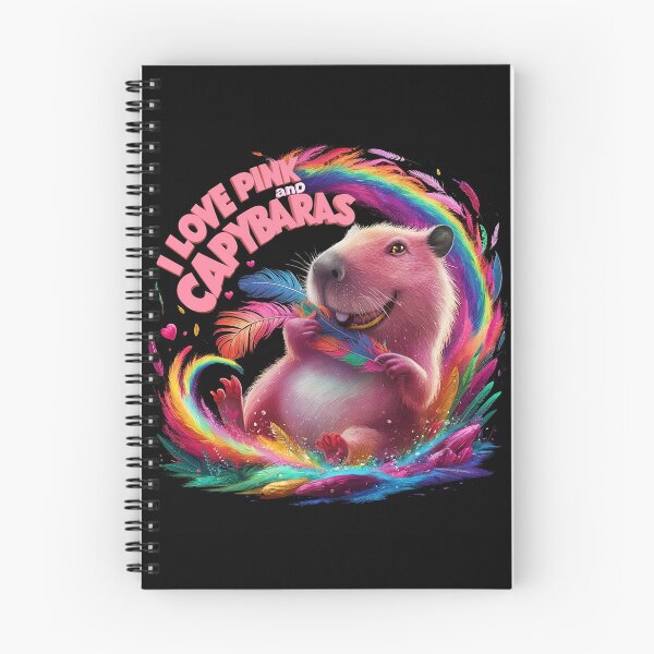 Item preview, I Love Pink & Capybaras designed and sold by PinkGoddessLove.