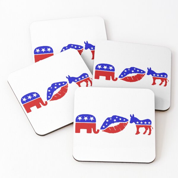 Item preview, Democrat vs Republican ... Kiss and make up  designed and sold by Audrey Krüger.