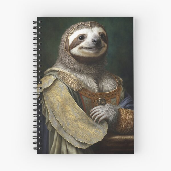 Item preview, Aristocratic Sloth Painting, Funny Animal Portrait designed and sold by CheekyAnimalz.