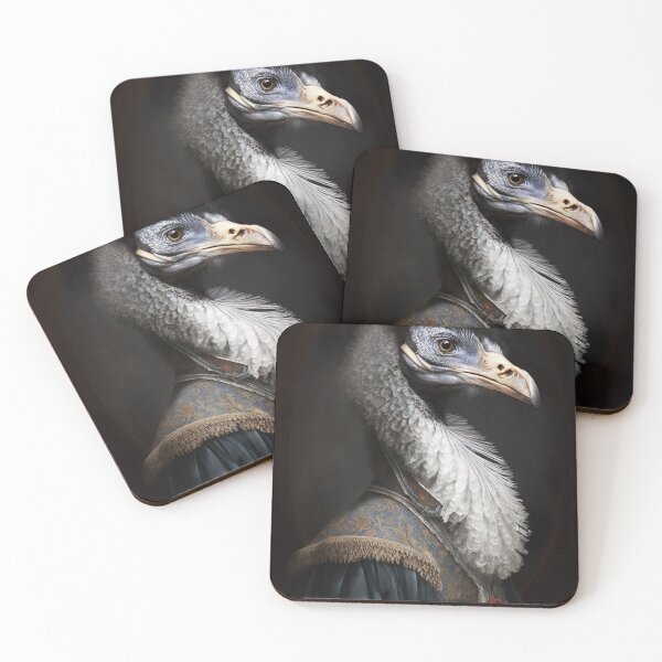 Item preview, Aristocratic Emu Painting, Funny Animal Portrait designed and sold by CheekyAnimalz.