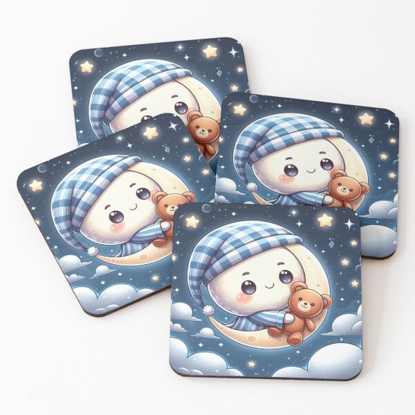 Item preview, Cute Cartoon Moon Design designed and sold by nada-art.