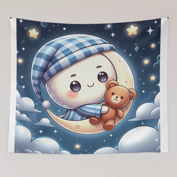 Item preview, Cute Cartoon Moon Design designed and sold by nada-art.