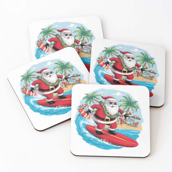 Item preview,   Summer Santa Claus surfer funny designed and sold by Expressions-Sel.