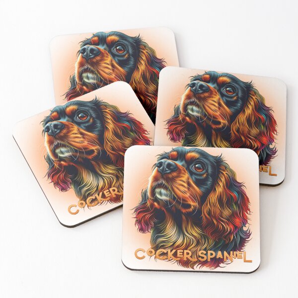 Artikelvorschau, Posterdrucke T-Shirt Design - Hunderassen: Cocker Spaniel entworfen und verkauft von ForeverPrintsOK.