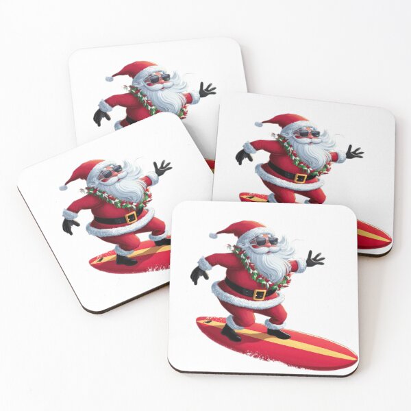 Item preview,   Summer Santa Claus red surfer funny designed and sold by Expressions-Sel.