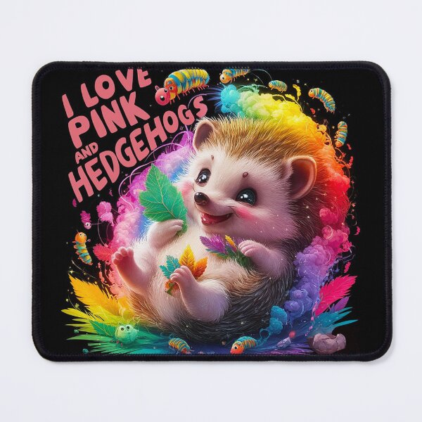 Item preview, I Love Pink & Hedgehogs designed and sold by PinkGoddessLove.
