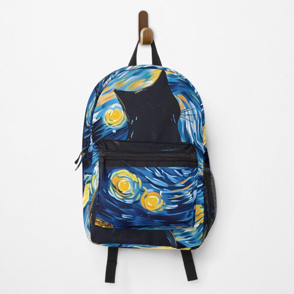 Item preview, Starry Night Black Cat Van Gogh designed and sold by Vangoholic.