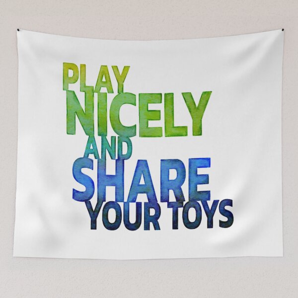 Item preview, Play nicely and share your toys designed and sold by acrylicsandink.