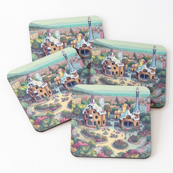 Item preview, Gardens of Park Güell designed and sold by Arko-iris.