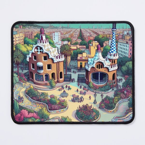 Item preview, Gardens of Park Güell designed and sold by Arko-iris.