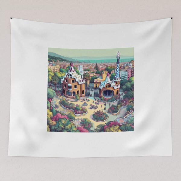 Item preview, Gardens of Park Güell designed and sold by Arko-iris.