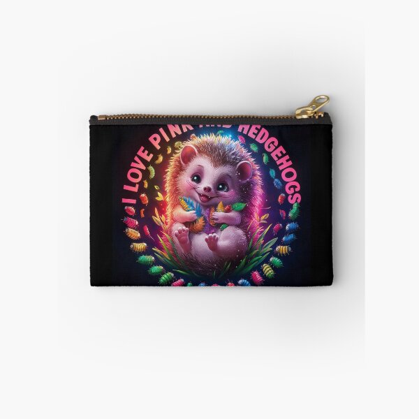 Item preview, I Love Pink & Hedgehogs Colorful Design designed and sold by PinkGoddessLove.
