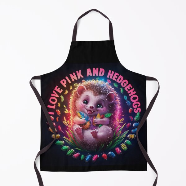 Item preview, I Love Pink & Hedgehogs Colorful Design designed and sold by PinkGoddessLove.