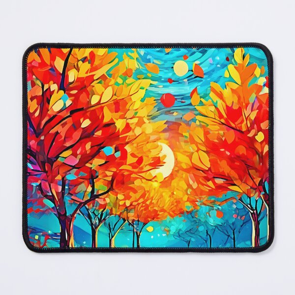 Item preview, Vibrant Forest Path to the Moon designed and sold by Health And Fitness Posts e-Store.