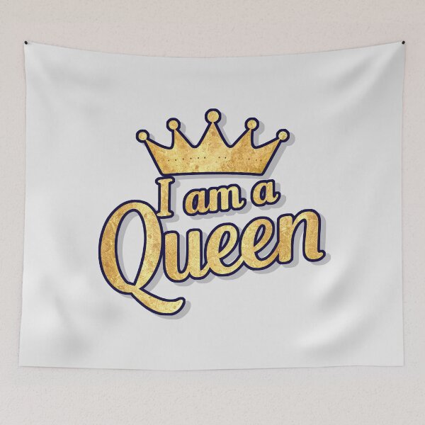 Item preview, Sticker T-Shirt Design Trending: I am a Queen designed and sold by ForeverPrintsOK.