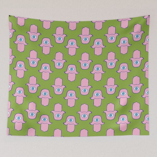 Item preview, hand drown seamless pattern Design of the hand of Fatima or (Hamsa), which traditionally used as a sign of protection. designed and sold by HEMRO.