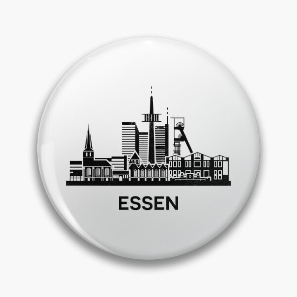 Item preview, Essen Skyline Silhouette Black designed and sold by strixvariaart.