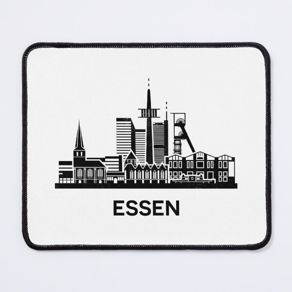 Item preview, Essen Skyline Silhouette Black designed and sold by strixvariaart.