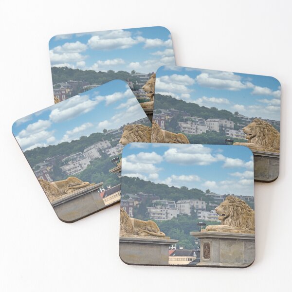 Item preview, The lion statues of the Széchenyi Chain bridge in Budapest Hungary designed and sold by goceris.