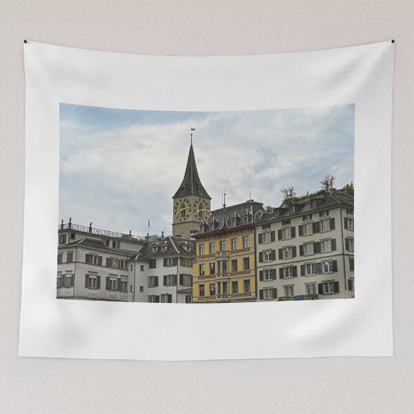Item preview, St. Peter church clock tower ,the Oldest Parish Church in Zurich,Peterskirche. designed and sold by goceris.