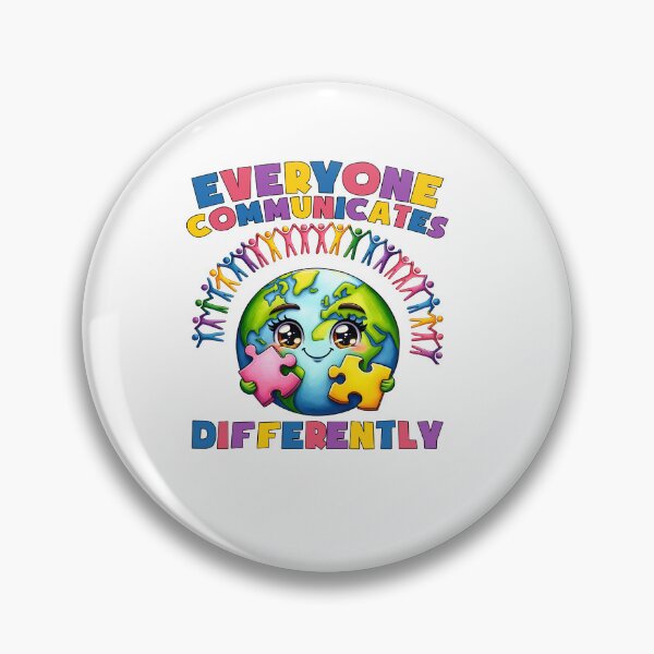 Item preview, Everyone Communicates Differently, Autism Awareness, Mental Health, ABA Therapist, Speech Therapy, BCBA, RBT, AAC designed and sold by behindthefacts.