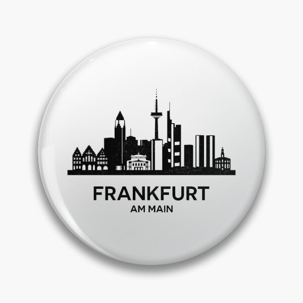 Item preview, Frankfurt am Main Skyline Silhouette Black designed and sold by strixvariaart.