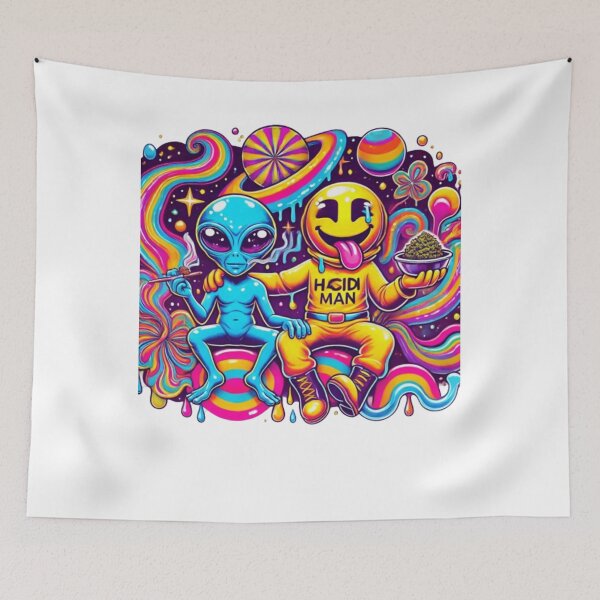 Item preview, Psychedelic Alien and Happy Acid Man designed and sold by Noussairox.