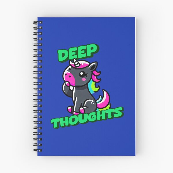 Item preview, Deep Thoughts - Charlie Incredible art for the unicorn lover in your life, great gift for daughters, girlfriends, wives and more designed and sold by 3DAF.