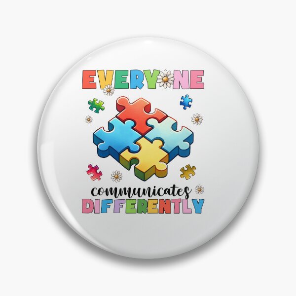 Item preview, Everyone Communicates Differently, Autism Awareness, Mental Health, ABA Therapist, Speech Therapy, BCBA, RBT, AAC designed and sold by behindthefacts.