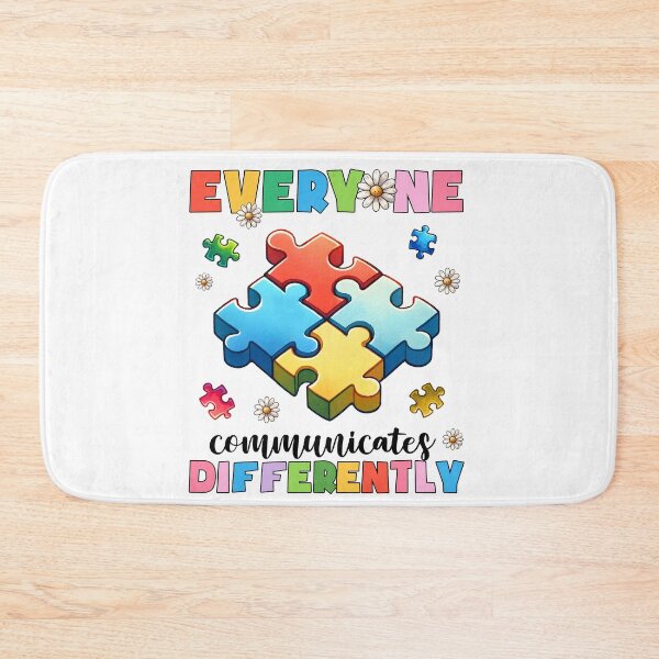 Item preview, Everyone Communicates Differently, Autism Awareness, Mental Health, ABA Therapist, Speech Therapy, BCBA, RBT, AAC designed and sold by behindthefacts.