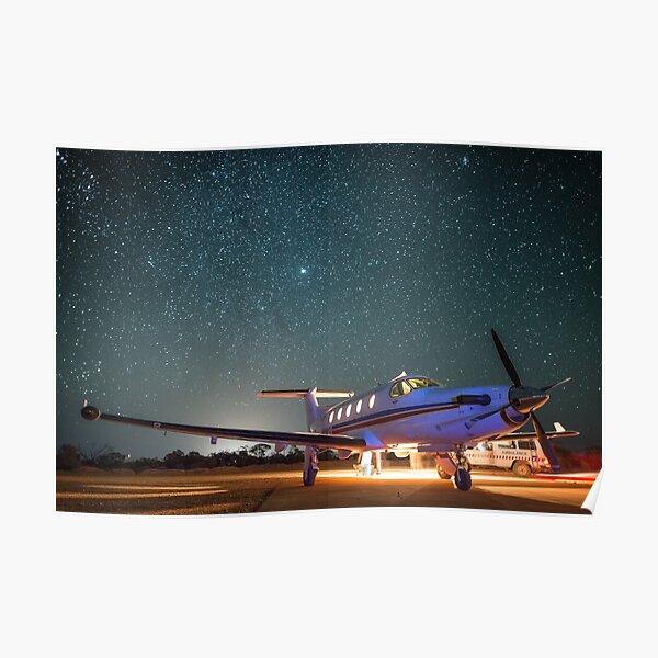 RFDS Evac Under a Starry Southern Sky - Tjuntjuntjara, Great Victoria Desert, WA - Take 1 Poster
