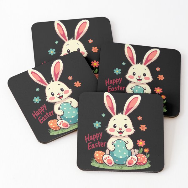 Item preview, Cute Easter Bunny with Colorful Eggs designed and sold by artwaves.