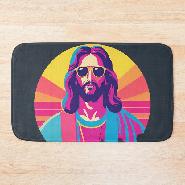 Item preview, Heavenly Cool Jesus with Retro Sunglasses Pop Art T-Shirt designed and sold by pixelandcrafted.